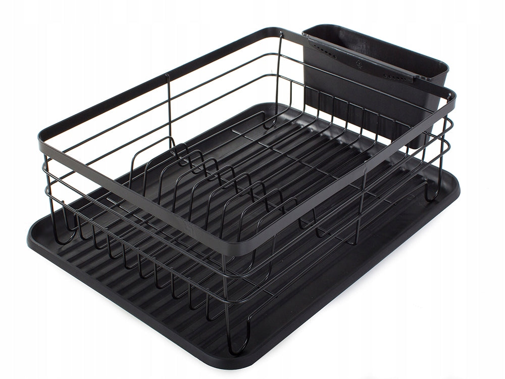 Afdruiprek met afneembare lekbak – droogrek keuken met bestekhouder – foto 5
