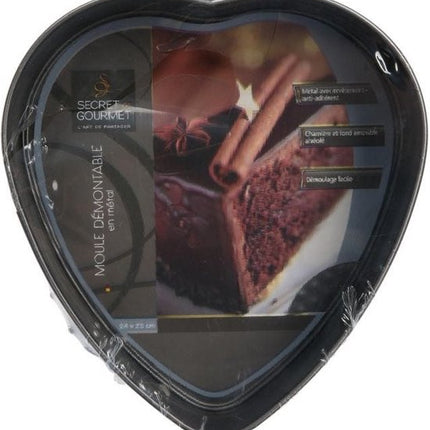 Afneembare Bakvorm - Hartvorm - 24 x 23 cm - Metaal