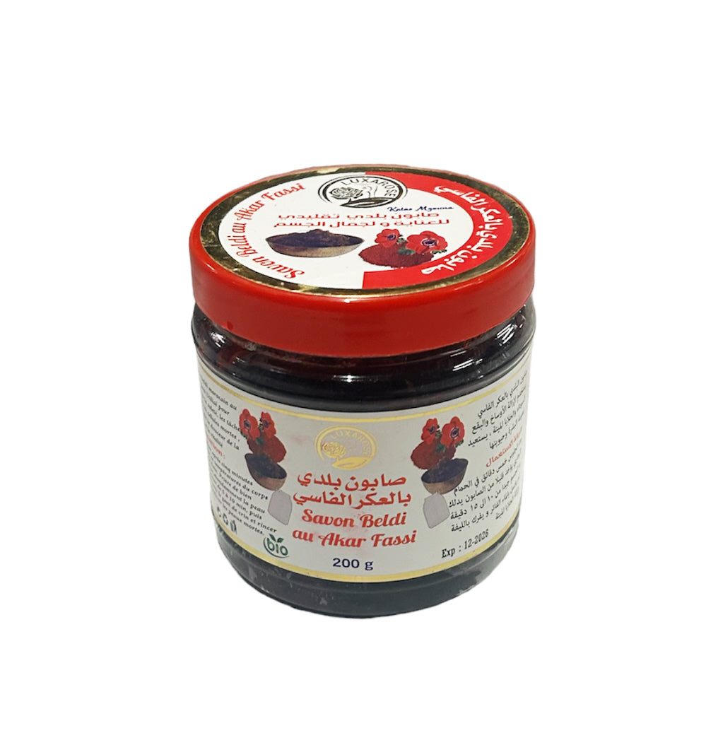Savon Beldi noir marocain Akker fassi
