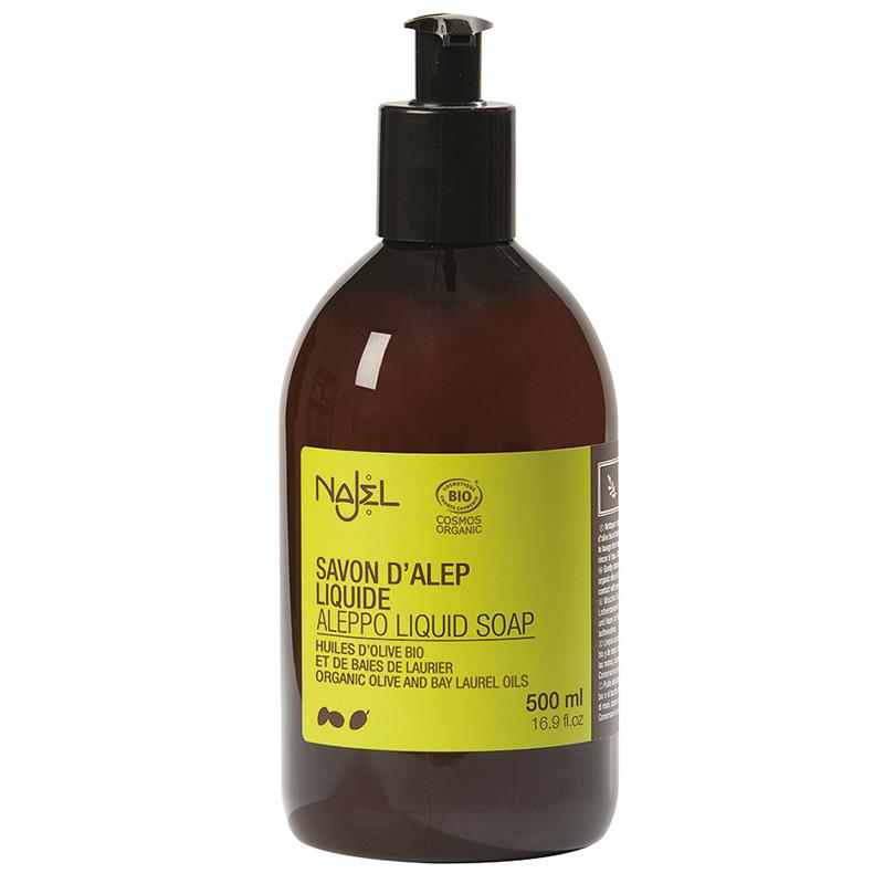Aleppo liquid soap with pump dispenser organic 500 ML