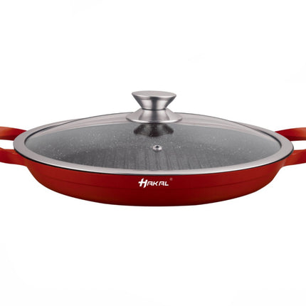Antihaft-Gussaluminium-Grillpfanne 32 cm