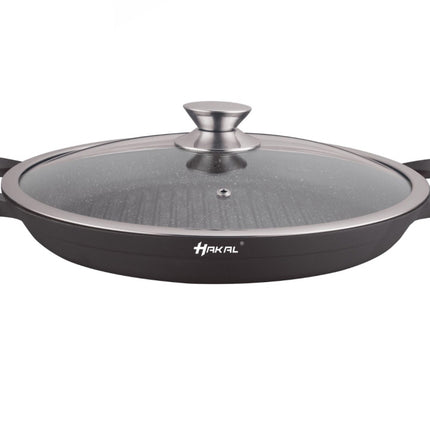 Antihaft-Gussaluminium-Grillpfanne 32 cm