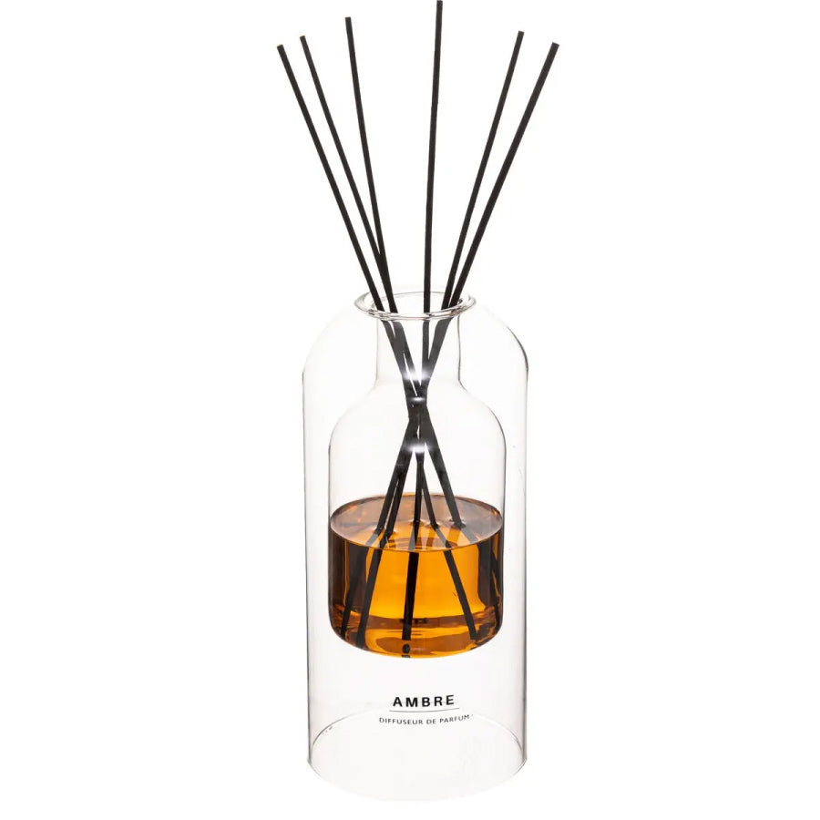 Amber Fragrance Diffuser XL | 500 ML | 6 Rattan Reeds