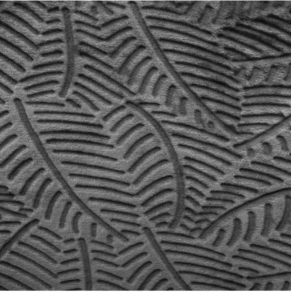 Anthracite Throw with Palm Pattern XL – 240×220