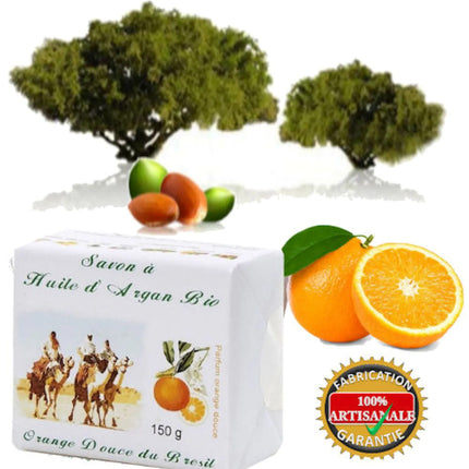 Seife mit Bio-Arganöl und süßer Orange