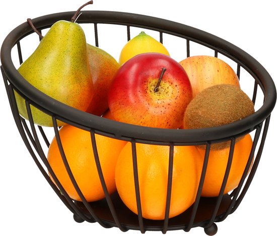 Artex Black Globe Fruit Bowl - Ø 25 cm - Black