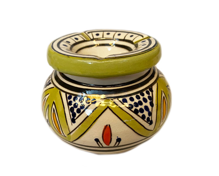 Earthenware Moroccan storm ashtray Fes