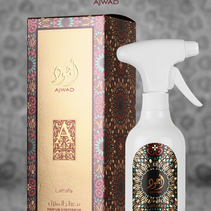 Lattafa Ajwad Lufterfrischer Raumspray 450ml Lang anhaltendes Zimmer-/Autospray - Lufterfrischer