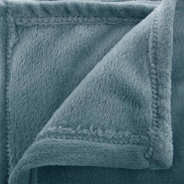 Atmosphera - Plaid - Fleece - Deken - Blauw - 130 x 180 cm