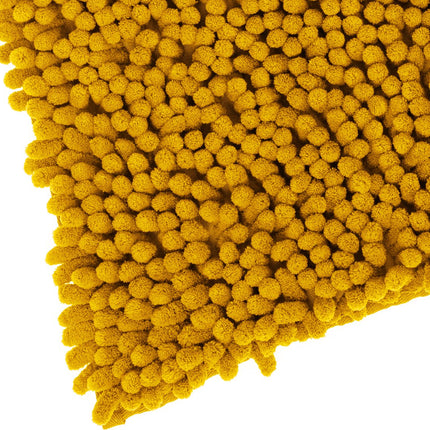 Badezimmerteppich/Badematte für den Boden - 50 x 80 cm - Senfgelb - extra dicke Noppen