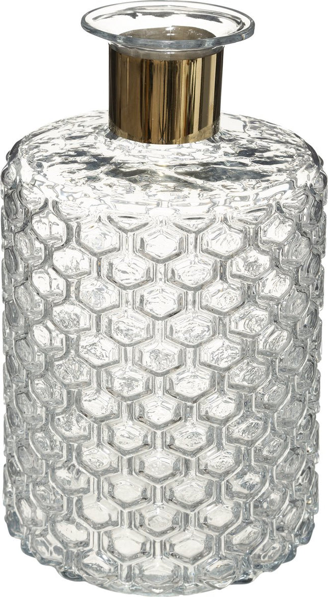 Atmosphera Blumenvase Elegance - Glas - H26 x D15 cm