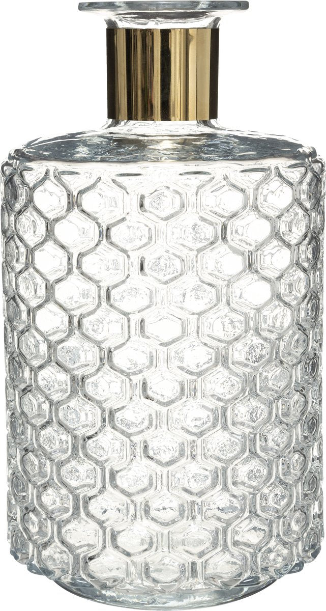 Atmosphera Blumenvase Elegance - Glas - H26 x D15 cm