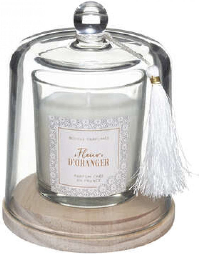 Atmosphera Kerze - Duftkerze - Duft Orange - Duft für eine positive Stimmung - Mit Glashalter