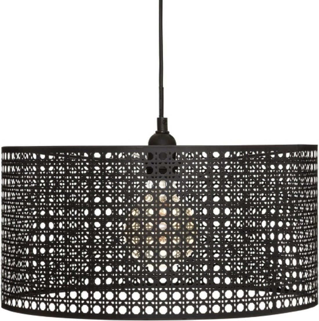 Atmosphera metalen hanglamp zwart, Ø 38 cm – fitting E27