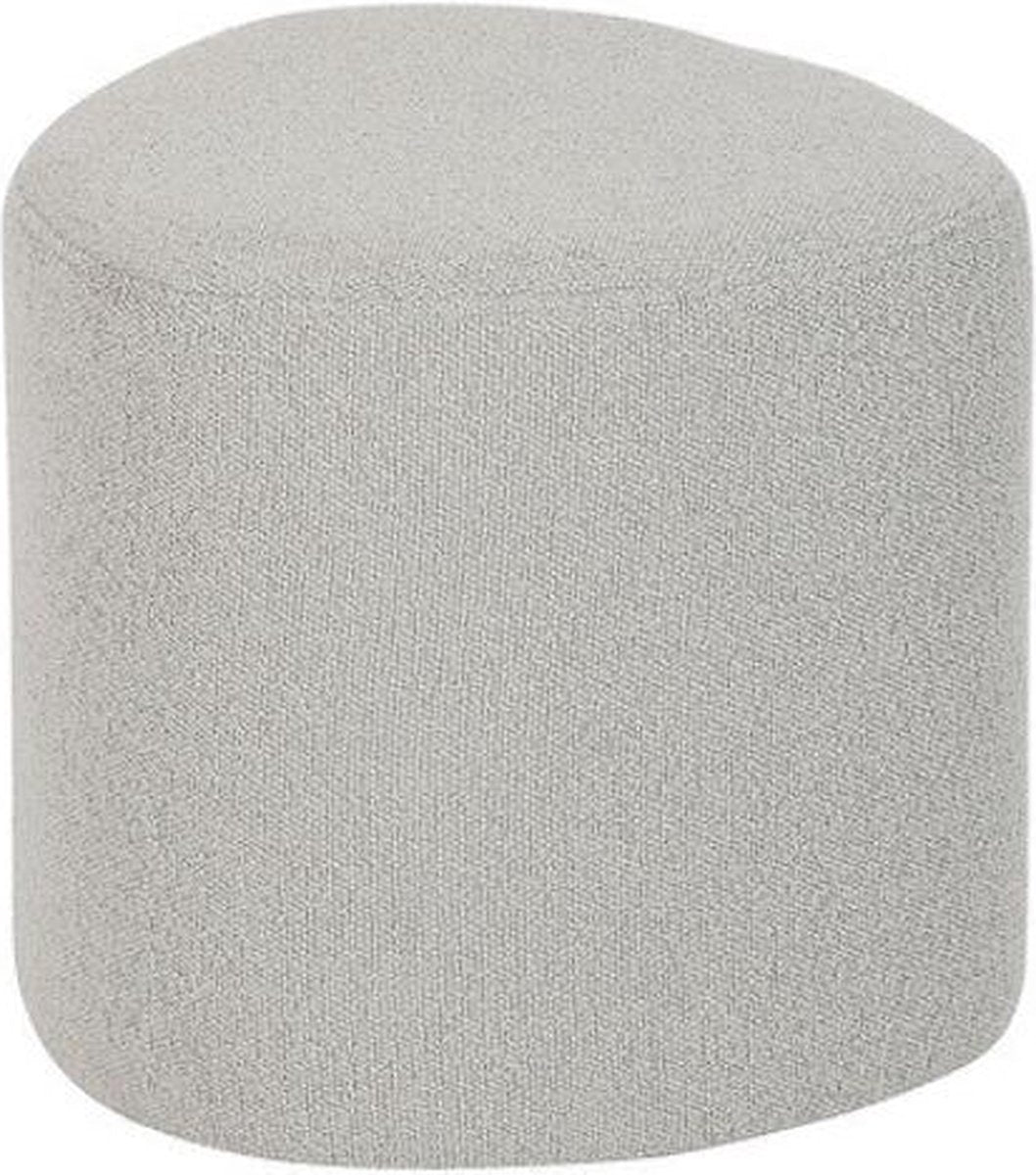 Pouf Estria Atmosphera - 40x40cm - Gris clair
