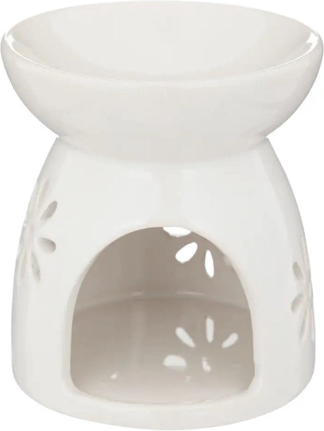 Duftlampe für Amberblöcke/Duftöl - Keramik - weiß