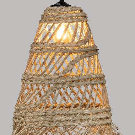 Hängelampe Lahys - E27, nicht enthalten - Ø28xH48cm - Natur