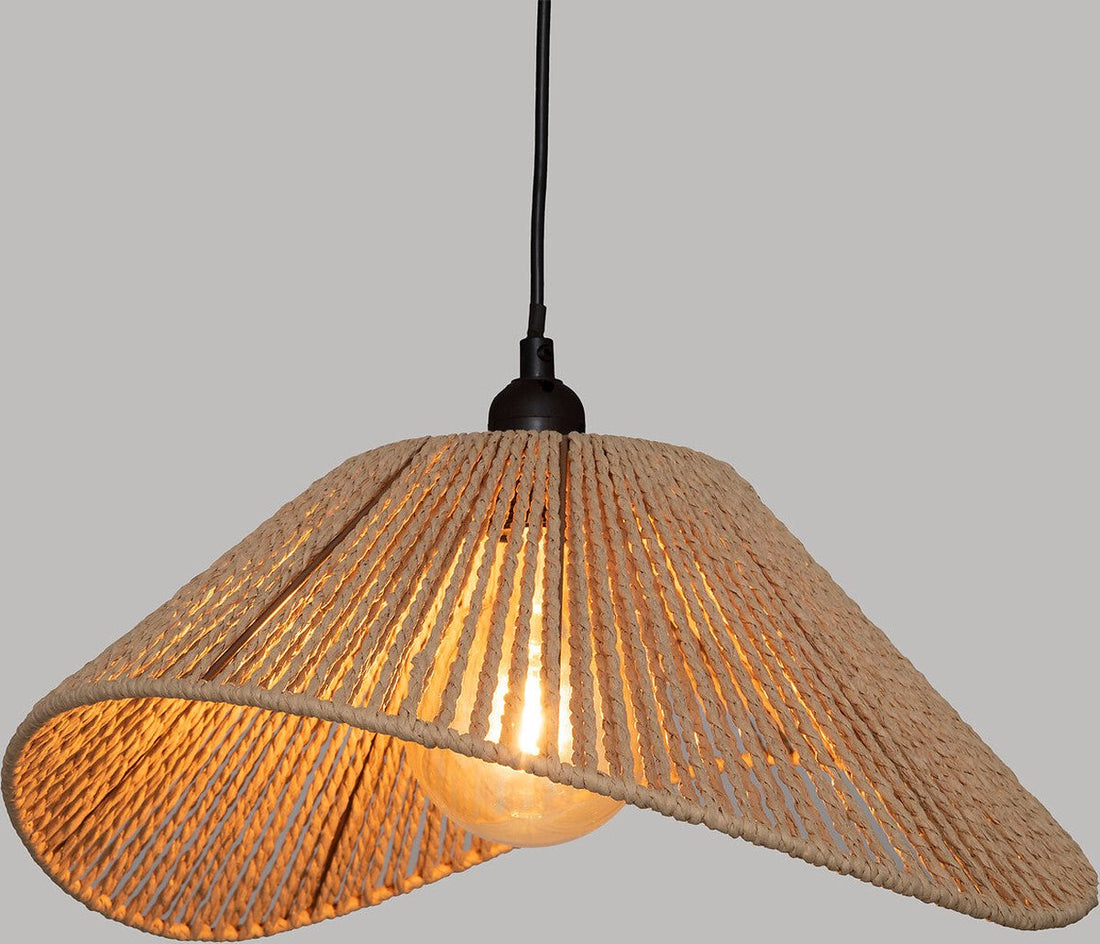 Suspension Atmosphera Myha - E27, non incluse - Ø45xH17cm - Beige