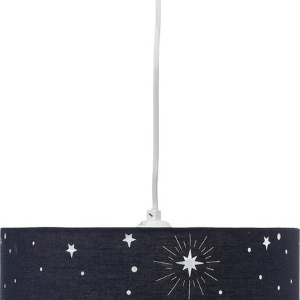 Kinder-Hängeleuchte Sternenhimmel Ø28x18cm - Schwarz