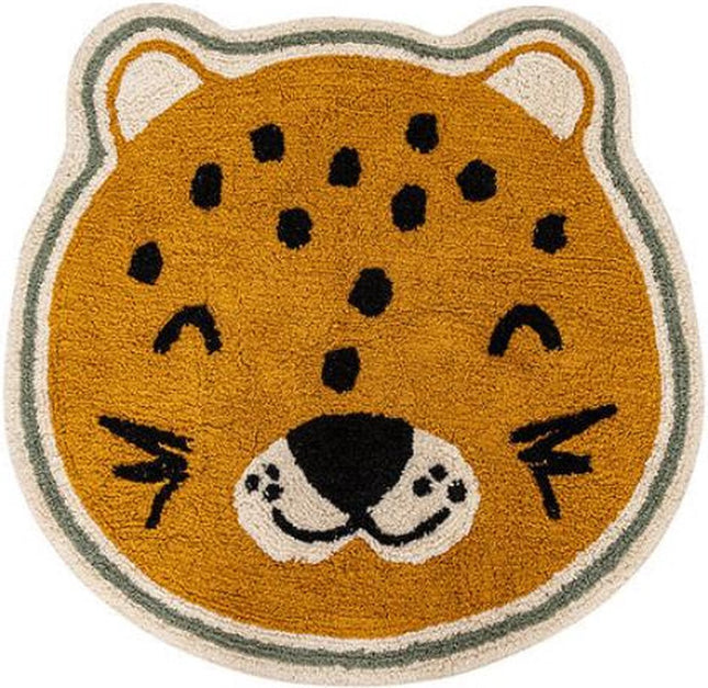 Atmosphera Kids Teppich Kori Leopard Ø90cm - Ocker