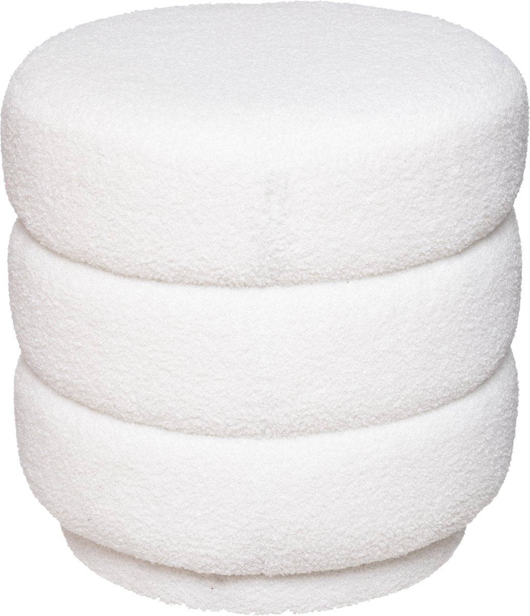 Atmosphera velvet poef Sinan – fluwelen voetsteun, D40 x H40 cm – foto 2