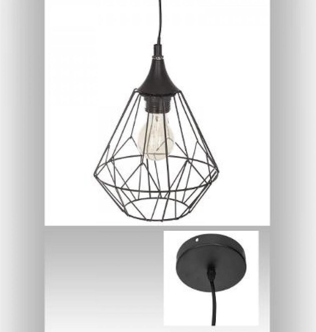 Atmosphera Ceiling Lamp - Ø 19 x 24 cm - 40 W - Black