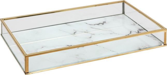 Rosio Keramische bakjes set van 2 stuks - Marmereffect - Wit