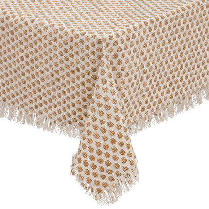 Atmosphera Tischdecke Maha Indie 150x250cm - Baumwolle - Beige