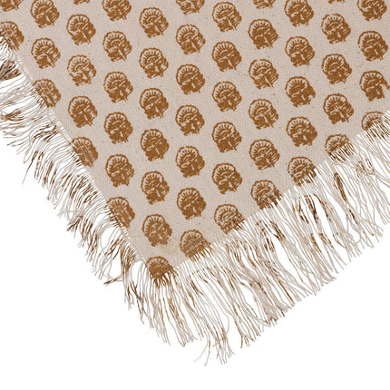 Atmosphera Tischdecke Maha Indie 150x250cm - Baumwolle - Beige