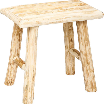 Sitzhocker/Beistellstuhl - Holz - Holzfarben - L23 x B34 x H31 cm