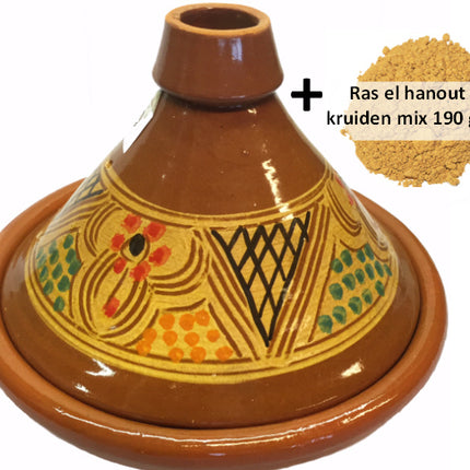 Slaoui Tajine Ø 35 cm + gratis Gewürze