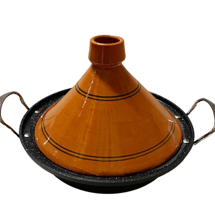 Tajine aus Steingut und Aluminiumguss Induktion| Griffe| Geeignet für 4-8 Personen - Alle Kochfelder| Ø 30cm