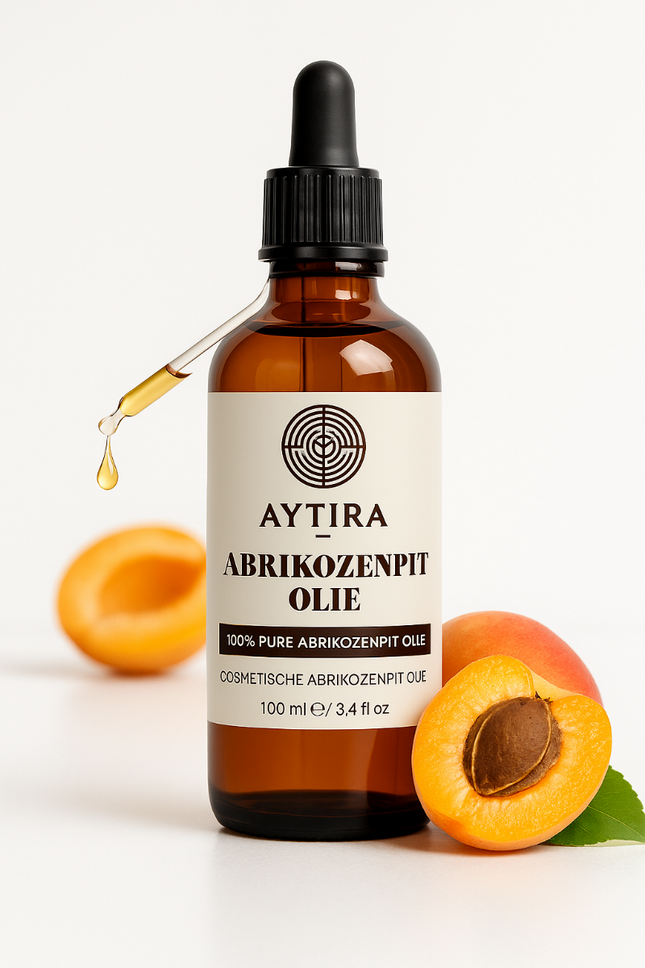Aytira Aprikosenkernöl 100 ml – 100% reines kosmetisches Öl – Für Gesicht, Haut & Babypflege