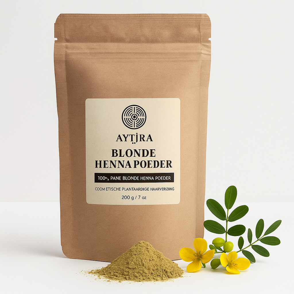 Aytira blonde henna poeder 200 g – cassia, zonder chemische toevoegingen