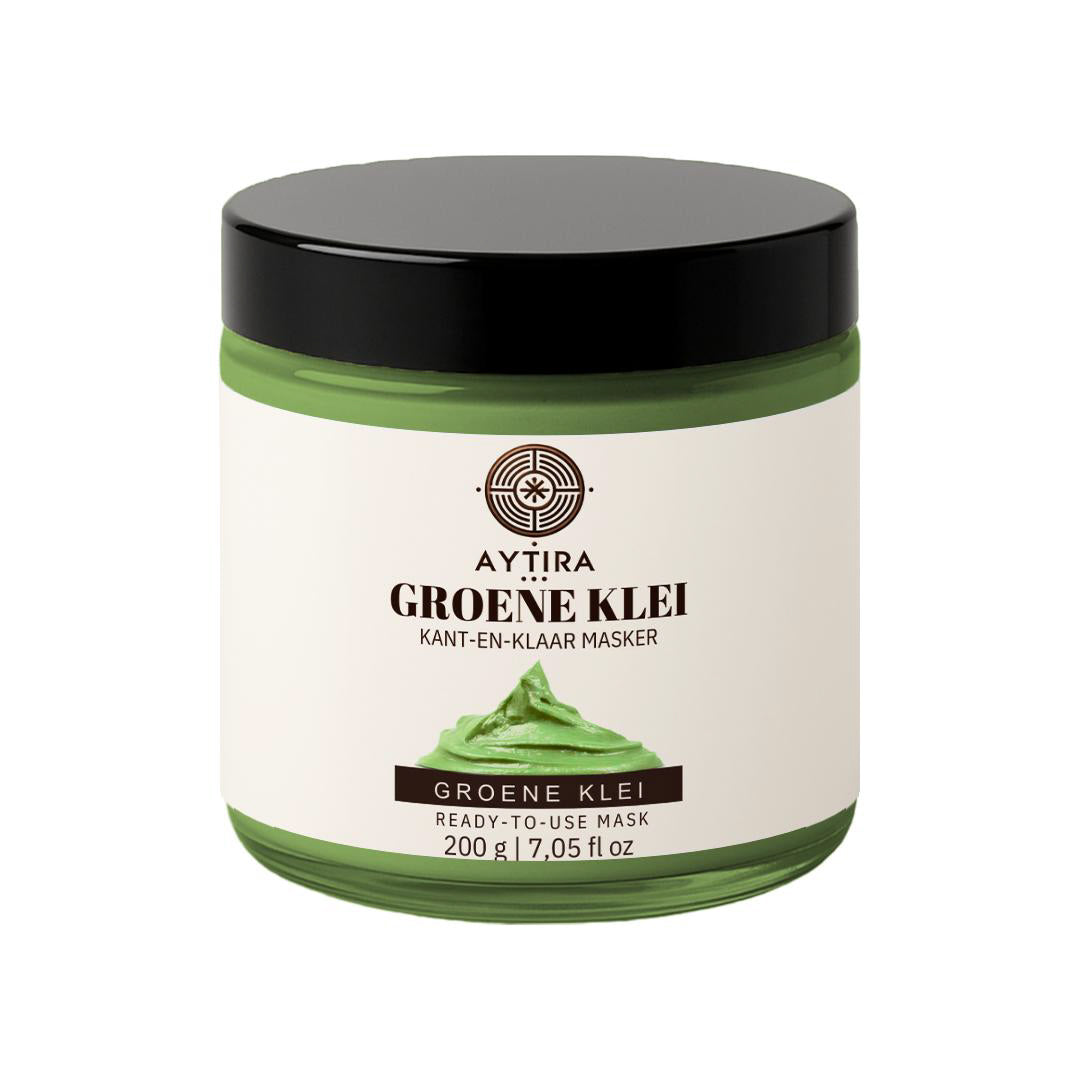 AYTiRA Masque Visage à l'Argile Verte Prêt à l'Emploi – 200 g – Argile Purifiante 100% Naturelle – Prêt à l'Usage Direct