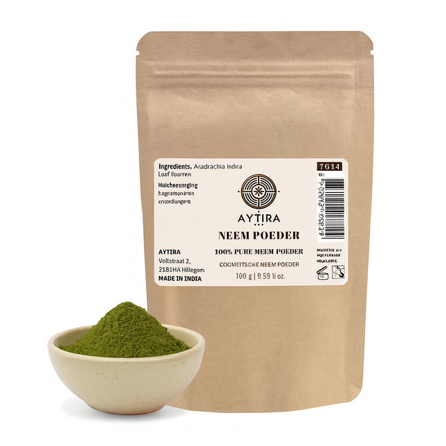 AYTiRA Neem Pulver – 100% rein – Natürliche Anti-Akne & Hautpflege – 100g