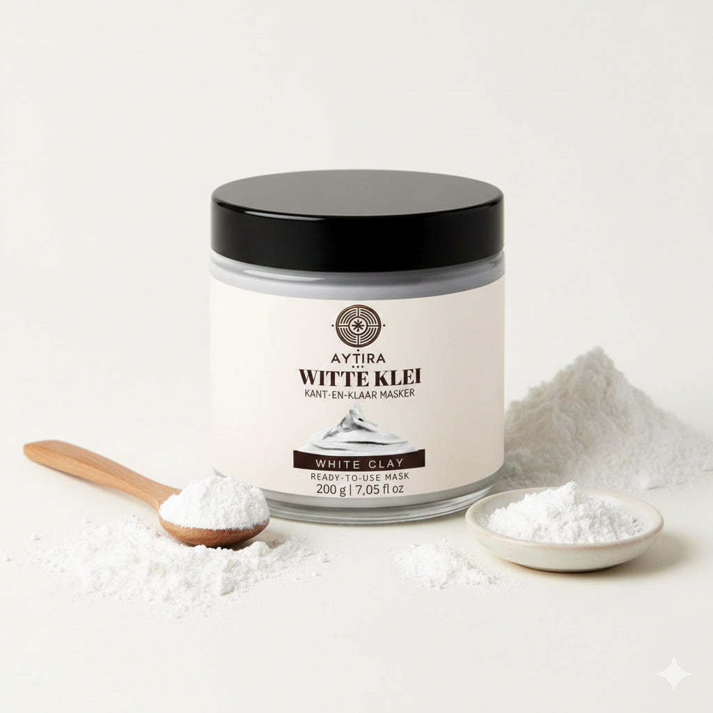 AYTiRA Argile Blanche – Masque Visage Prêt à l'Emploi – 200 g – Argile Kaolin Purifiante & Apaisante