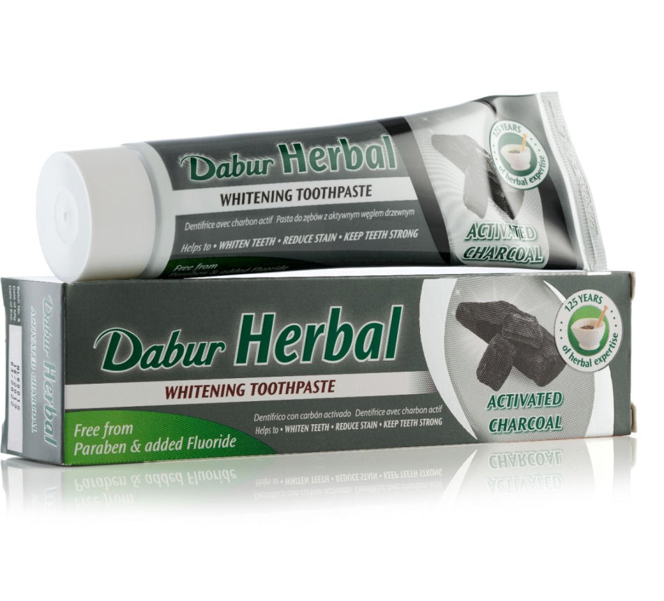 Dabur Herbal Tooth Paste Charcoal Whitening – tandpasta met houtskool, 100 ml – foto 3