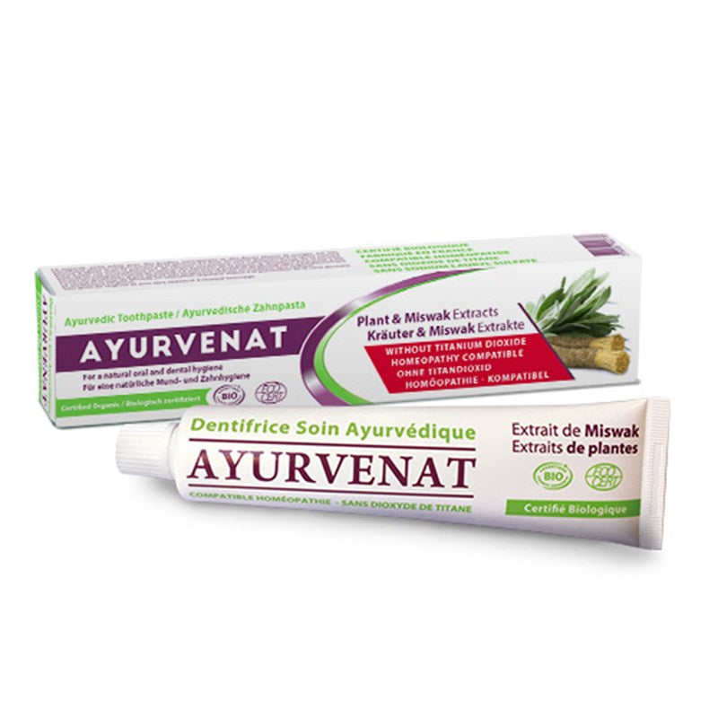 Ayurvenat ayurvedische tandpasta met miswak – BIO