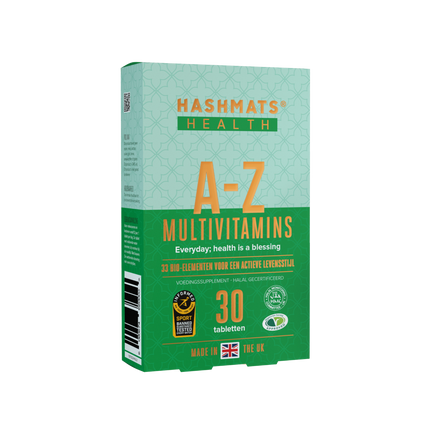 Halal zertifizierte A-Z Multivitamine 30 - mit 33 Bio-Elementen von HASHMATS®