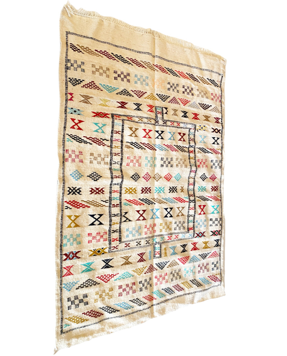 Moroccan Azilal Berber kilim rug