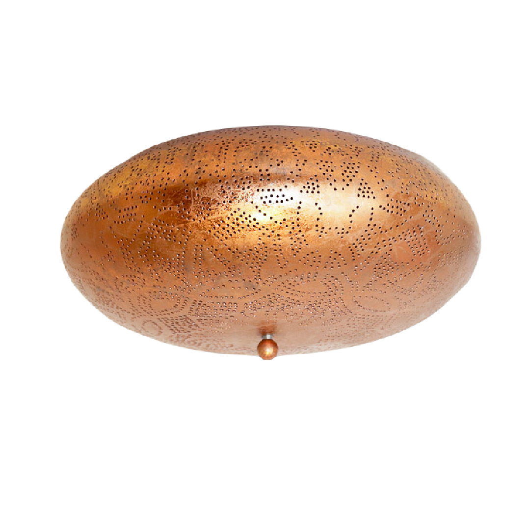 Plafonnier oriental filigrane 25 cm - cuivre vintage