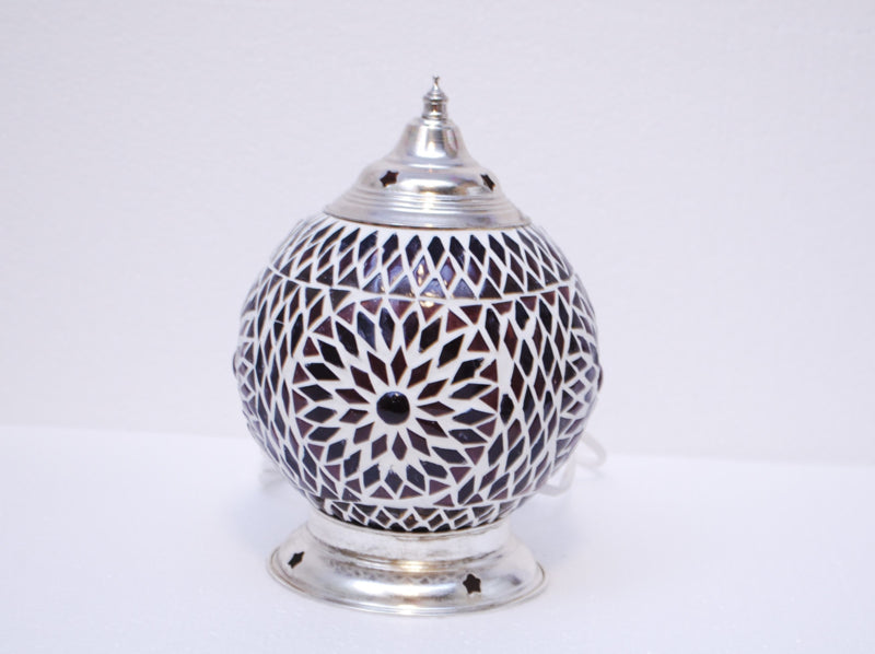 Lampe de table orientale mosaïque - diamètre 15