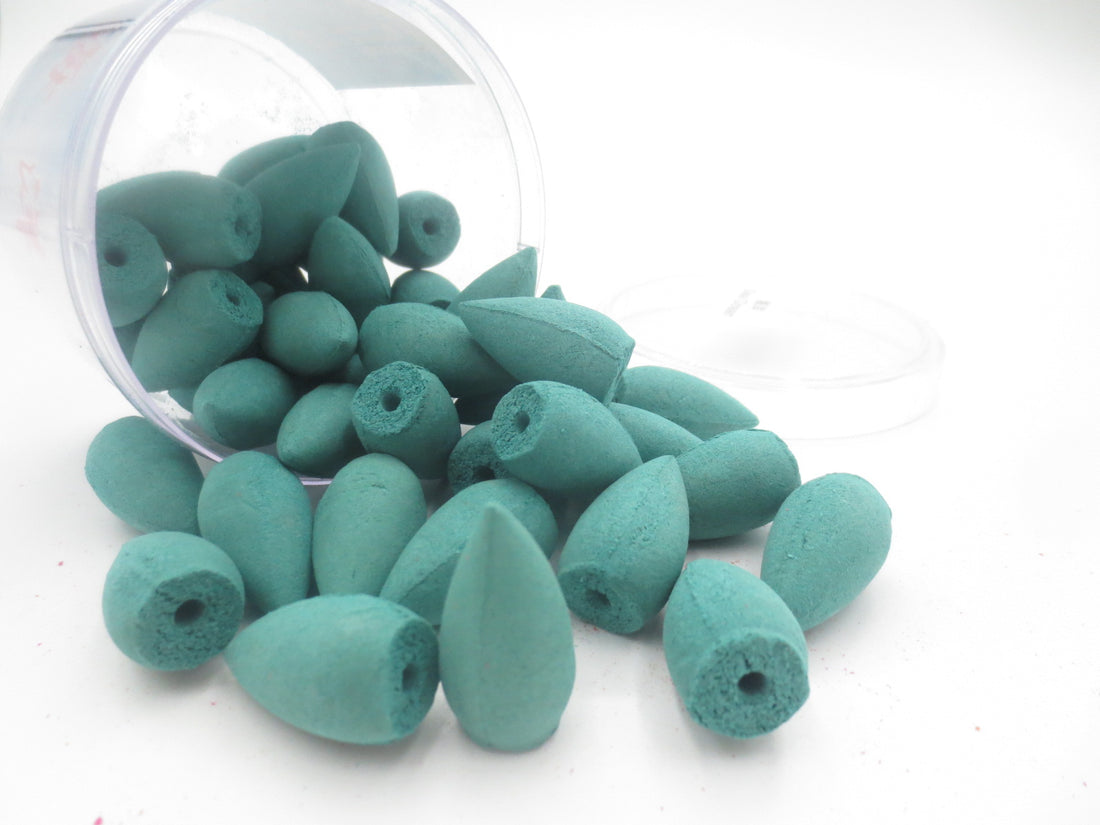 Backflow wierookkegels mint – 40 stuks, brandduur ca. 15 minuten