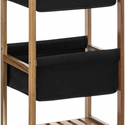 Badezimmermöbel Blackacia – Schwarz – Abnehmbare Abdeckung – H73,2 CM