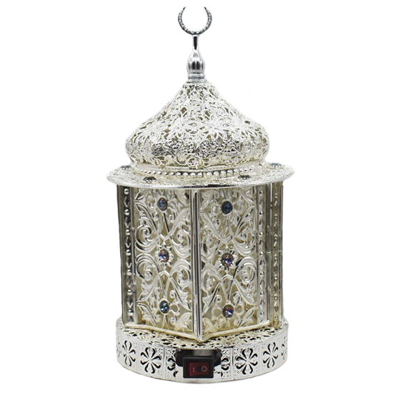 Silver electric Bakhoor burner