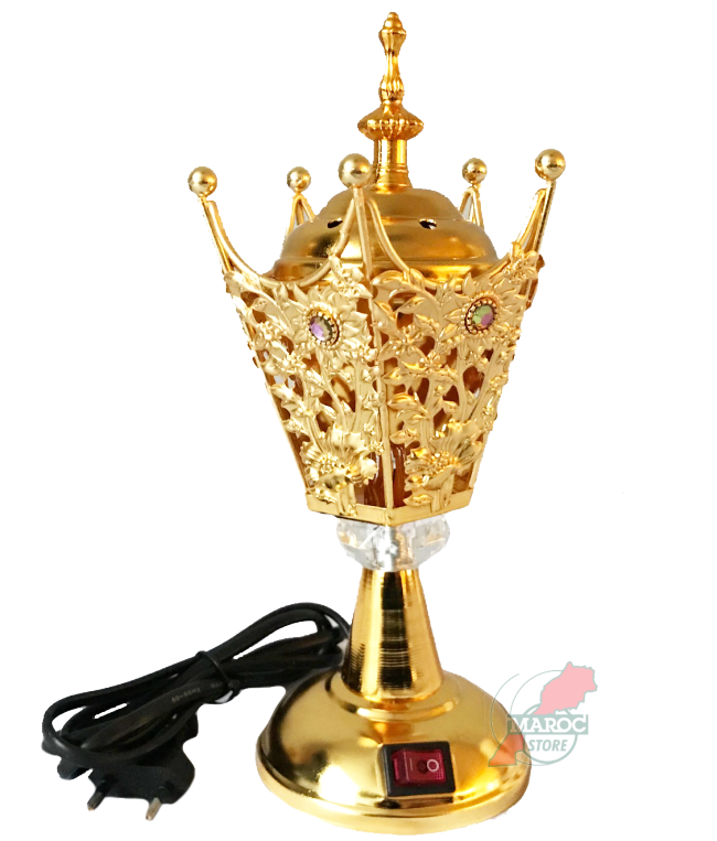 Electric Bakhoor burner gold