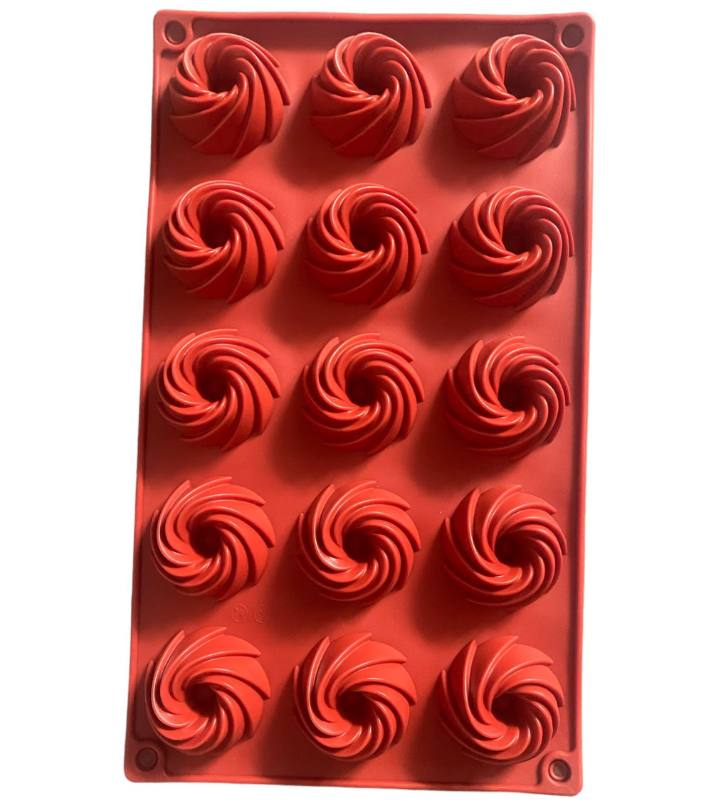 Moule à manqué en silicone Yasmin - 15 cavités