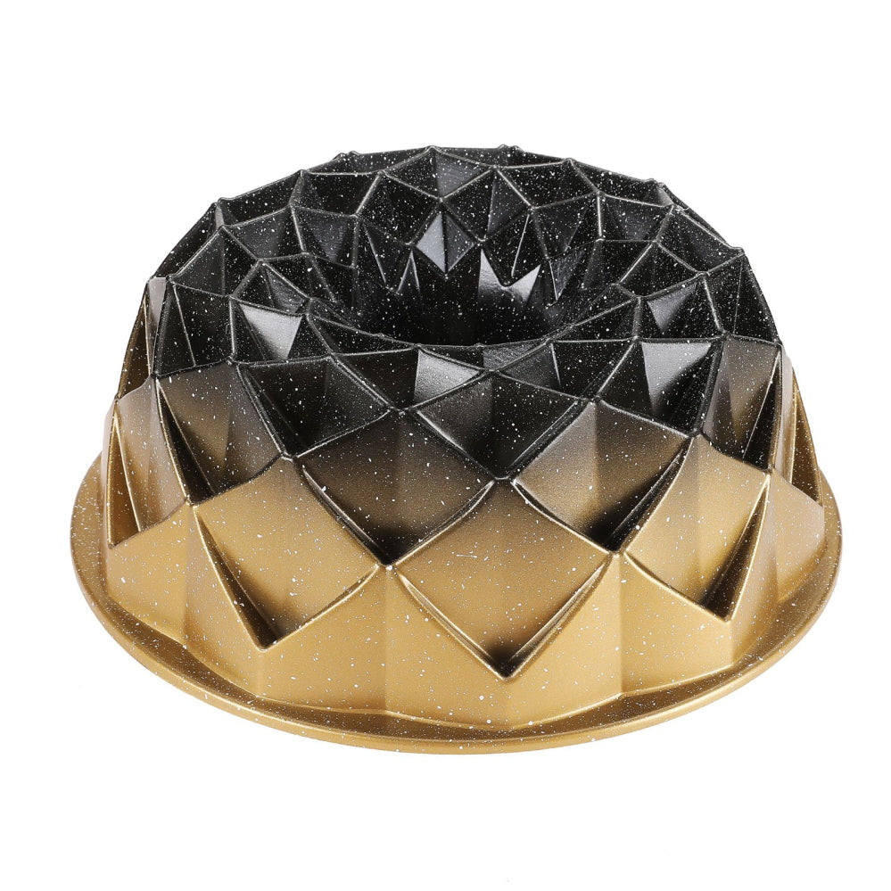 Moule en fonte d'aluminium quadrillé 24cm - à cheminée cannelé