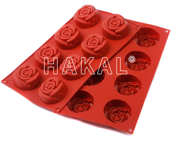 Silicone baking mold flower 8 cavities
